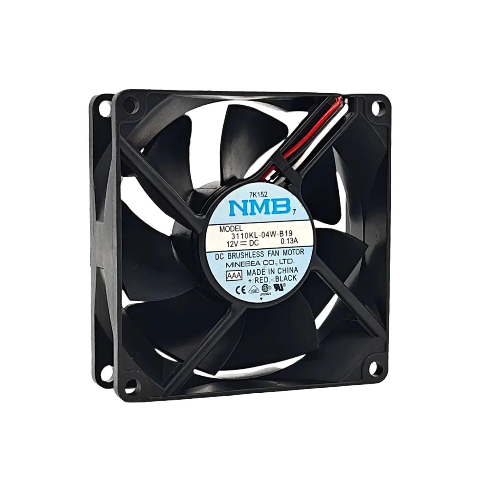 

For NMB 3110KL-04W-B19 80x80x25mm DC 12V 0.13A Dual Ball Bearing Cooling Fan 35.3CFM 31dBA for 42’’ Hitachi Plasma TV