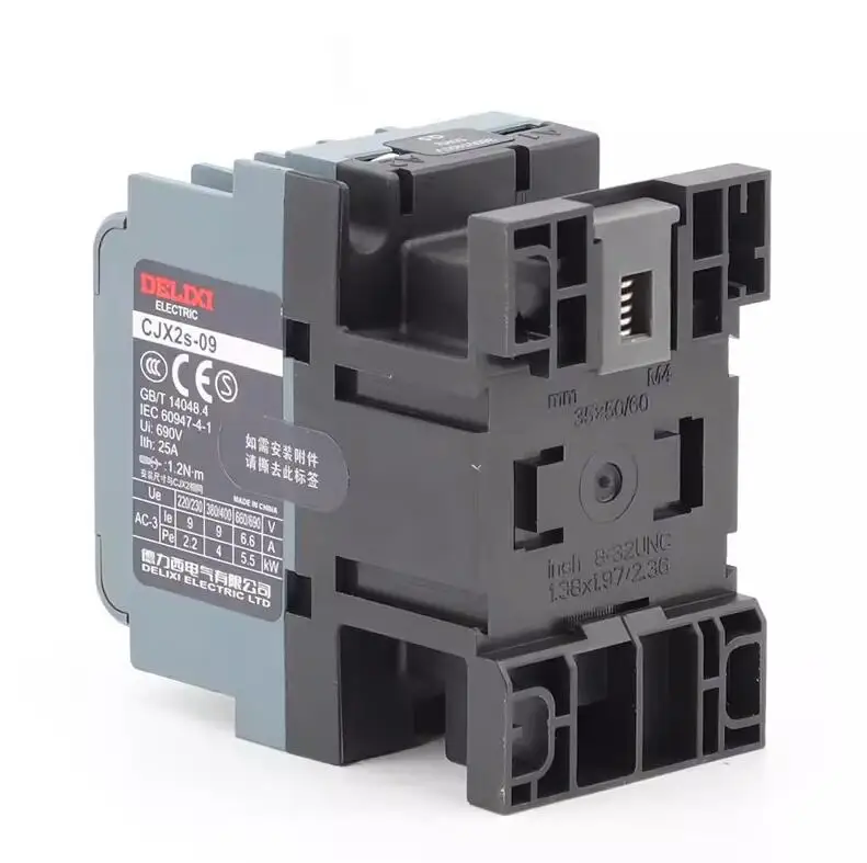 

2026 Hot SellingOriginal CJX2S-1201 AC Contactor 12A Normally Closed AC110V/AC24V/AC380V/AC36V/AC220V