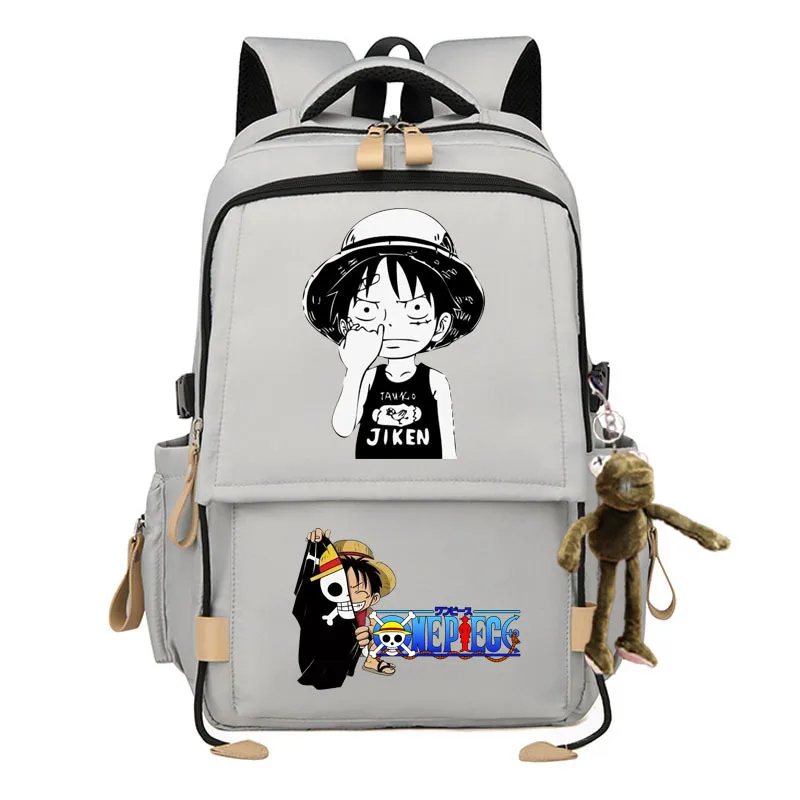 

One Piece New Luffy Student Schoolbag Shoulder Pad Waterproof Stain-Resistant Large Capacity Casual Backpack