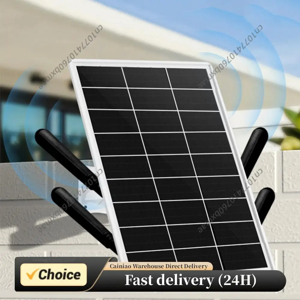 

Solar Powered Outdoor Wireless Router with SIM Card Slot 4G LTE Modem Router WiFi Hotspot for Outdoor Security Camera Phone PC