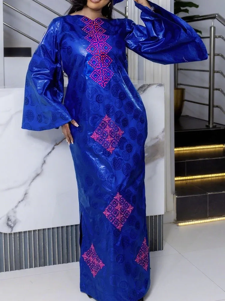 الملابس التقليدية المطبوعة من Bazan Craft - مناسبة لفساتين البالغين في الاحتفالات الأفريقية في جميع الفصول