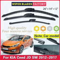 For Kia Ceed Cee d JD SW 2012 2013 2014 2015 2016 2017 Front Rear Wiper Blades Windshield Windscreen Car Accessories 26