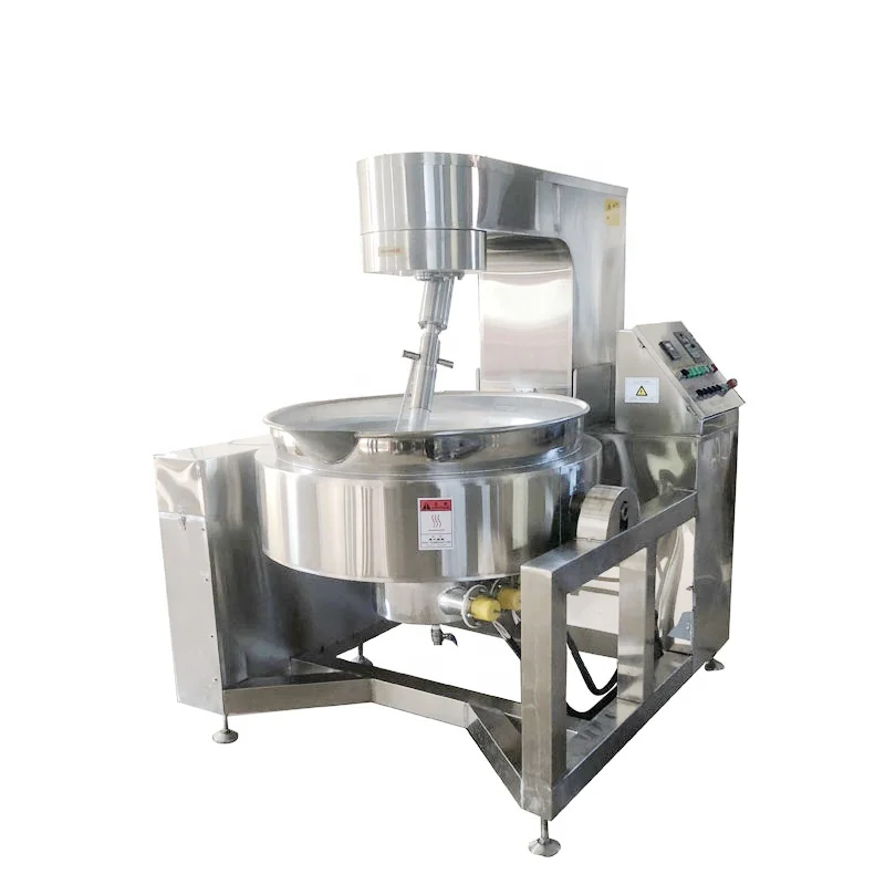 Industrial Cooking Pots with Mixer Food Planetary Gas Heating Cooking Mixer Machine Customized