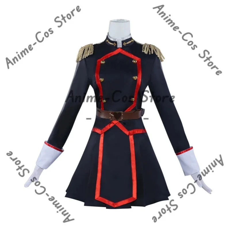 Anime Mato Seihei Keine Slave Uzen Kyōka Kyoka Cosplay Kostüm Schwarz Kampf Uniform Rock Full Set Frauen Sexy Karneval Anzug anime