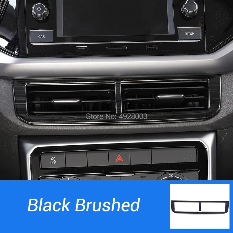 Car Console Air Vent Outlet Trim Stickers Garnish Cover Styling for Volkswagen VW T-cross Tcross 2019 2020 2021 2022