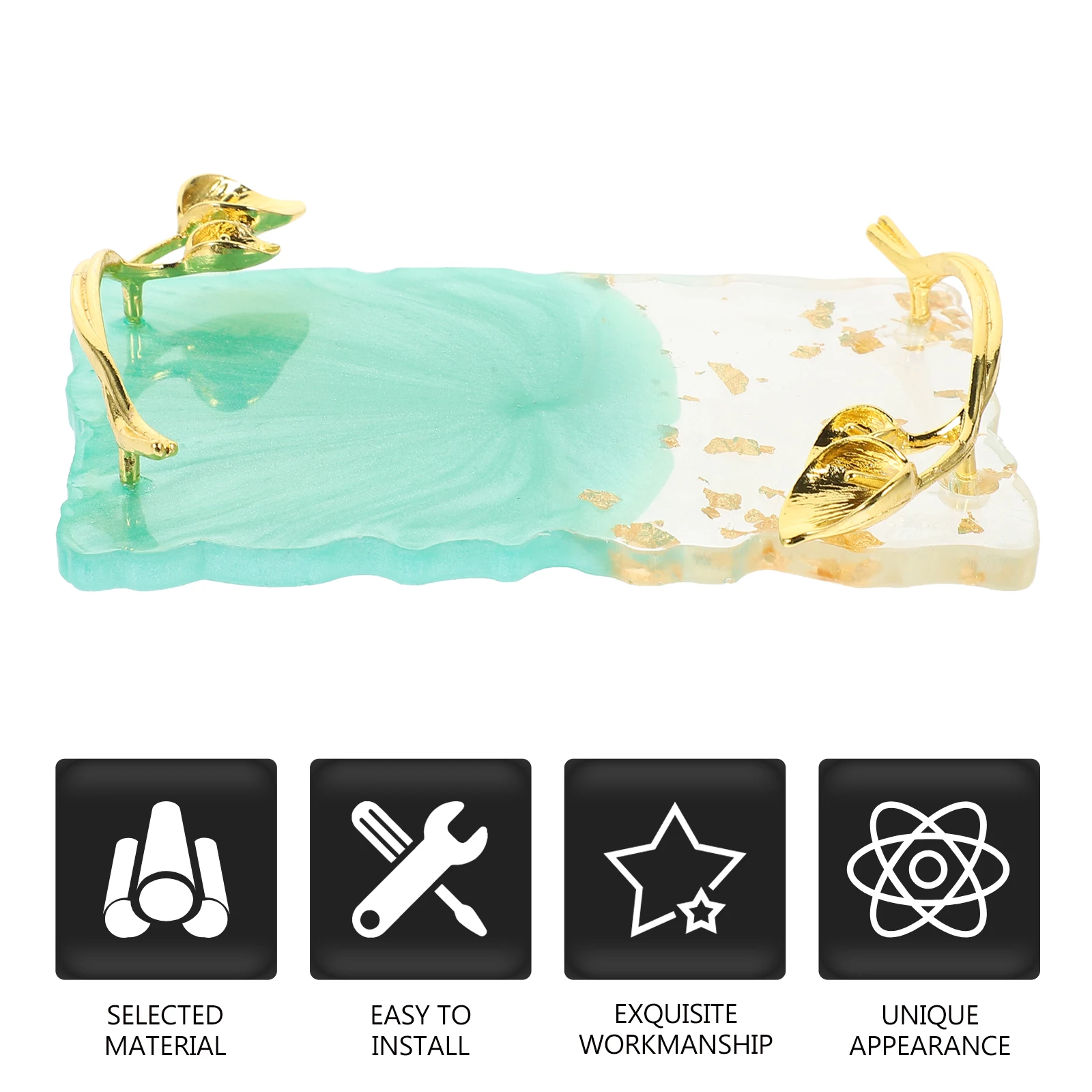 

NailArt Palette CopperPlated Mixing Tray Durable EasyToClean Multifunctional PigmentHolder ForNailArt Supplies