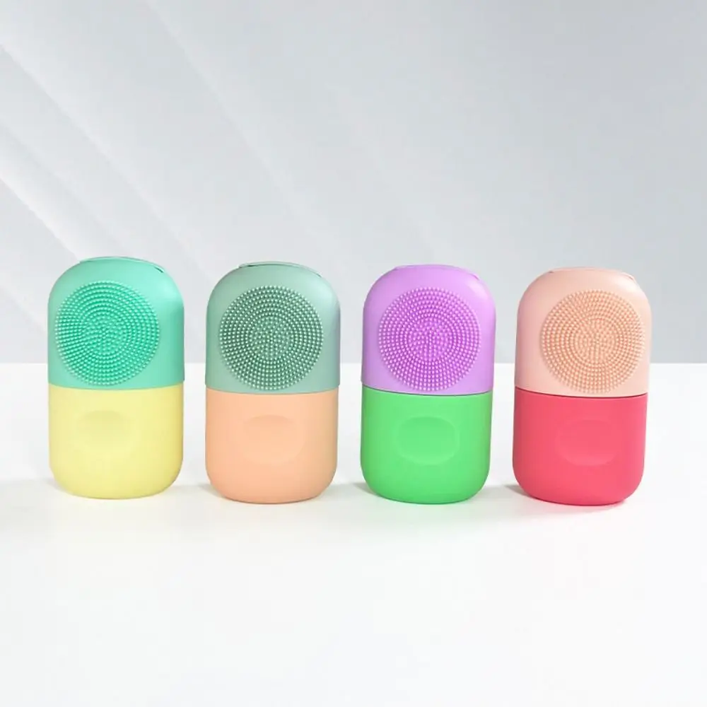 Silicone Facial Ice Globe Roller Reusable Washable Beauty Face Ice Tray with Brush Head Skin Lifting Ice Cube for Face Eye