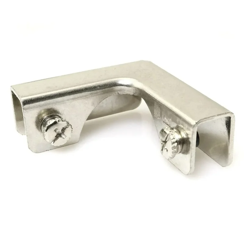 AT77 4 قطعة L نوع مشبك تثبيت الزجاج 2 طريقة موصلات الزجاج ل 6-10 مللي متر الأثاث الأجهزة الزجاج الملحقات