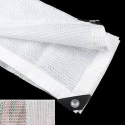 White Sunshade Net para Jardim, Plantas Suculentas, Sun Sheler, Varanda, Terraço Sombreamento Nets, Toldo ao ar livre, 50% -80% Shading