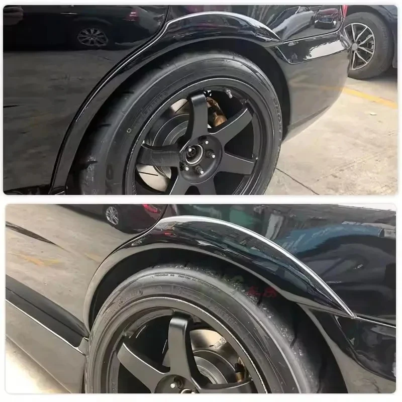 Car Rear Wheel Eyebrows Fender Flares Trim Wheel Arches Eyebrows Mouldings Body Kits for 2022