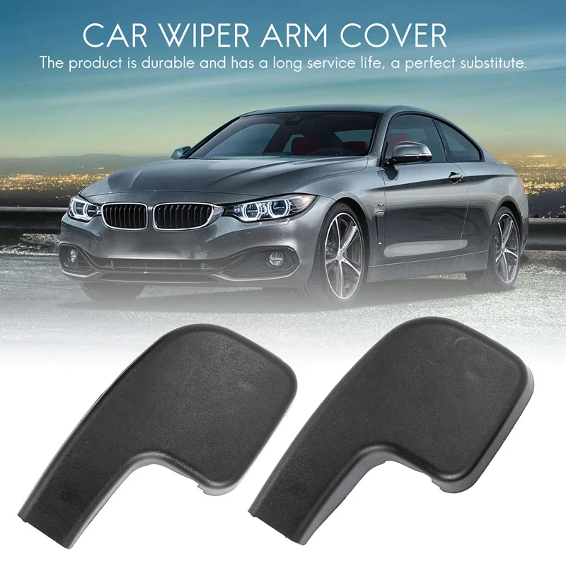 2X New Front Windshield Wiper Arm Covers Caps for Bmw 3 E90 E91 E92 61617138990