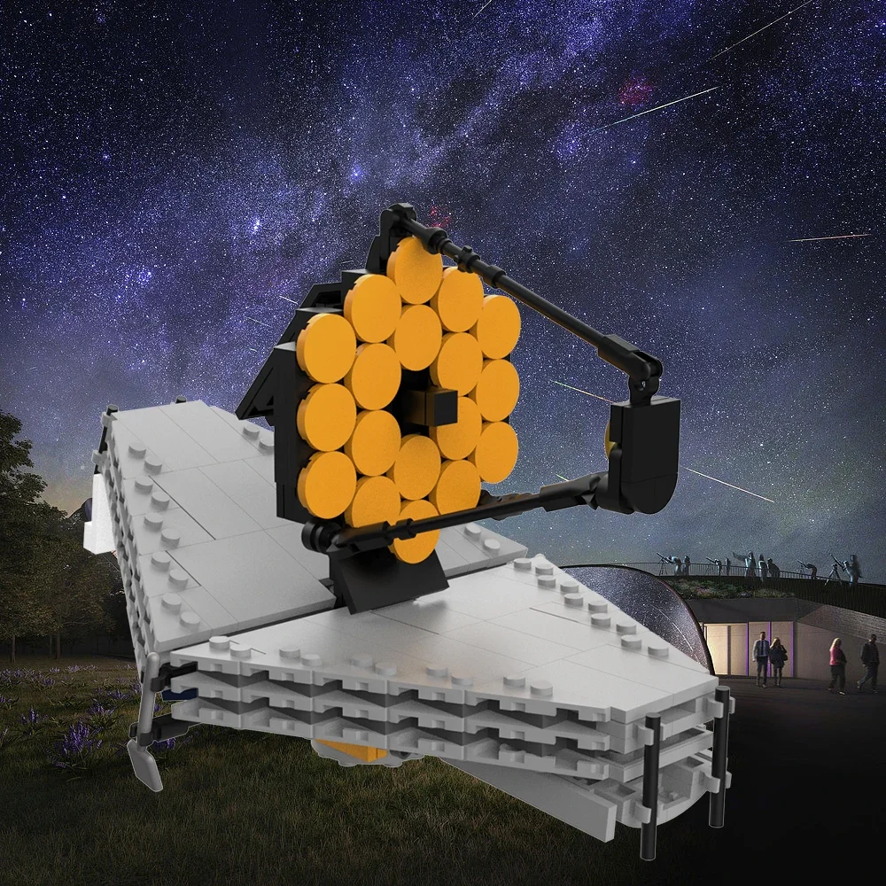 MOC-65668 James Webb Space Telescope Building Blocks JWST 1:110 Scale Space Series Small Particle Assembly Model Children's Toy