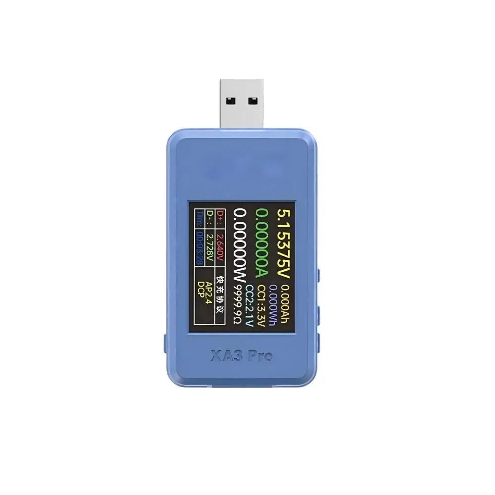 

1.77" TFT Color Screen Digital Voltmeter Ammeter Power Meter 4-24V 6.5A 156W USB Tester PD QC SCP Fast Charge Protocol Detector