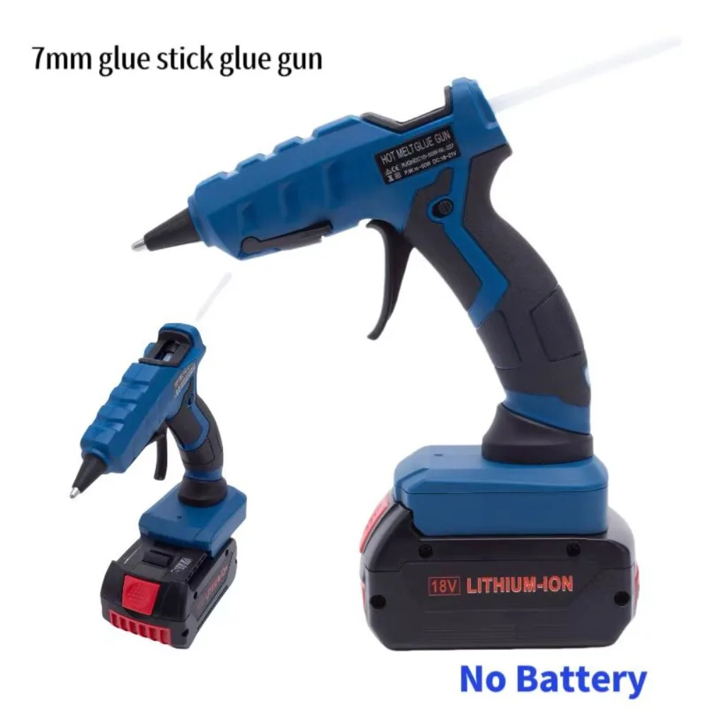 For BOSCH 18V Battery Hot Melt Glue Gun Kit  Duty 60W /  7MM 20Pcs Glue Sticks Home DIY & Arts