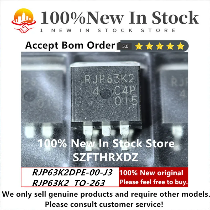 SZFTHRXDZ 100% جديد وأصلي RJP63K2DPE TO-263 RJP63K2 TO263 RJP63K2DPE-00-J3 ترانزستور بتأثير MOS