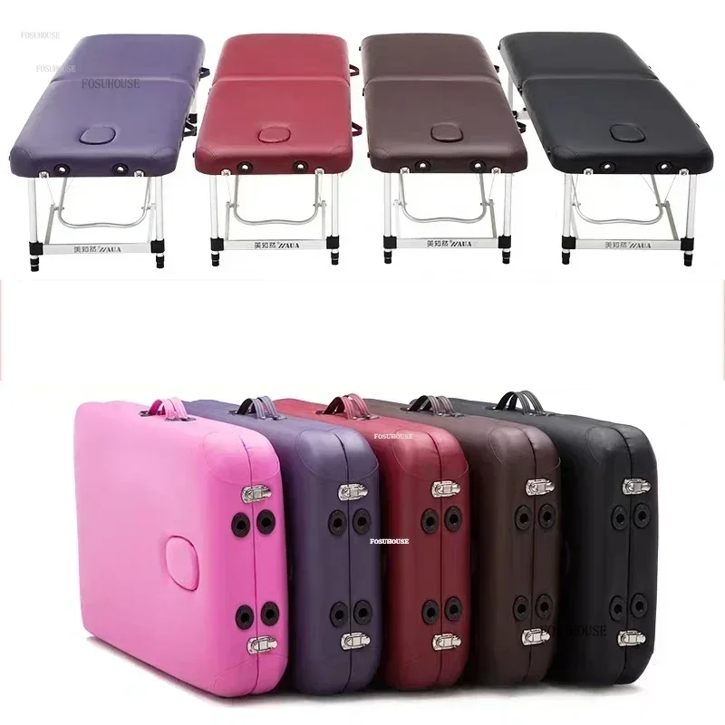 

Simple Portable Household Massage Beds for Medicine Traditional Liftable Folding Massage Tables Beauty Salon Beauty Stretcher
