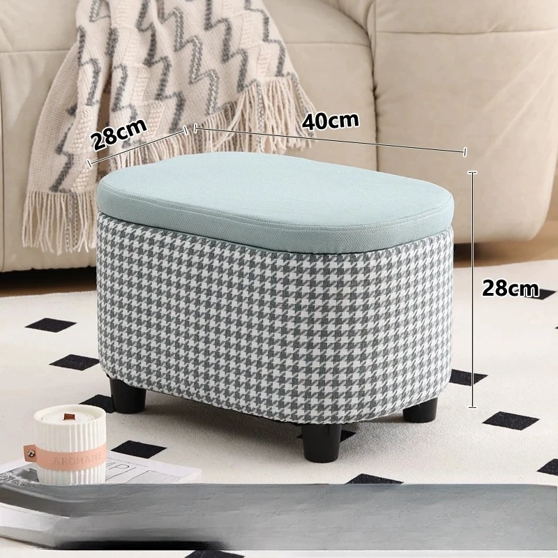 Minimalist Foot Stool Nordic Elegant Lounge Office Foot Stool Dressing Tble Portable Foot Rest Under