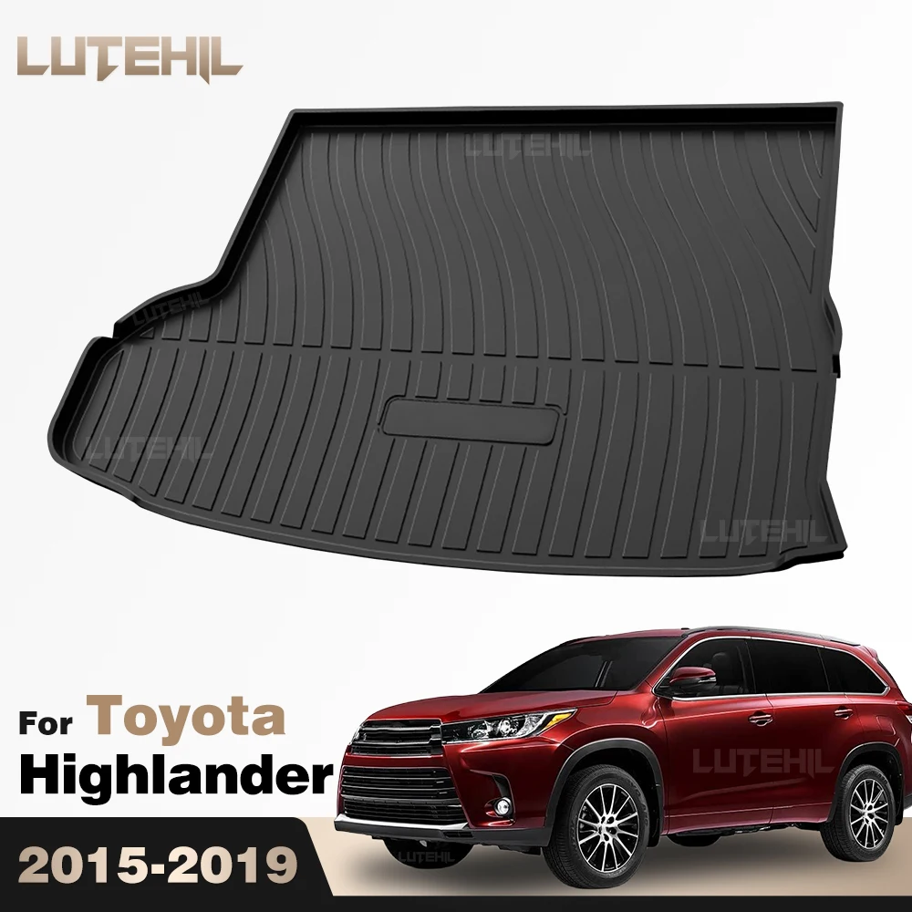 

Для Toyota Highlander 2015-2019 (2016, 2017, 2018) — Коврик в багажник из TPE, защитный вкладыш, водонепроницаемые аксессуары