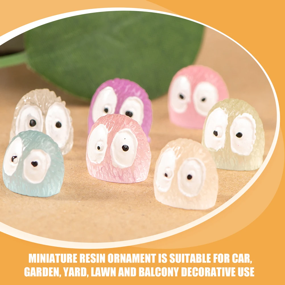 

Luminous Ornaments Resin Mini Figurines Miniature Briquettes Glowing Micro Landscaping Miniatures Figures Decor Bulk