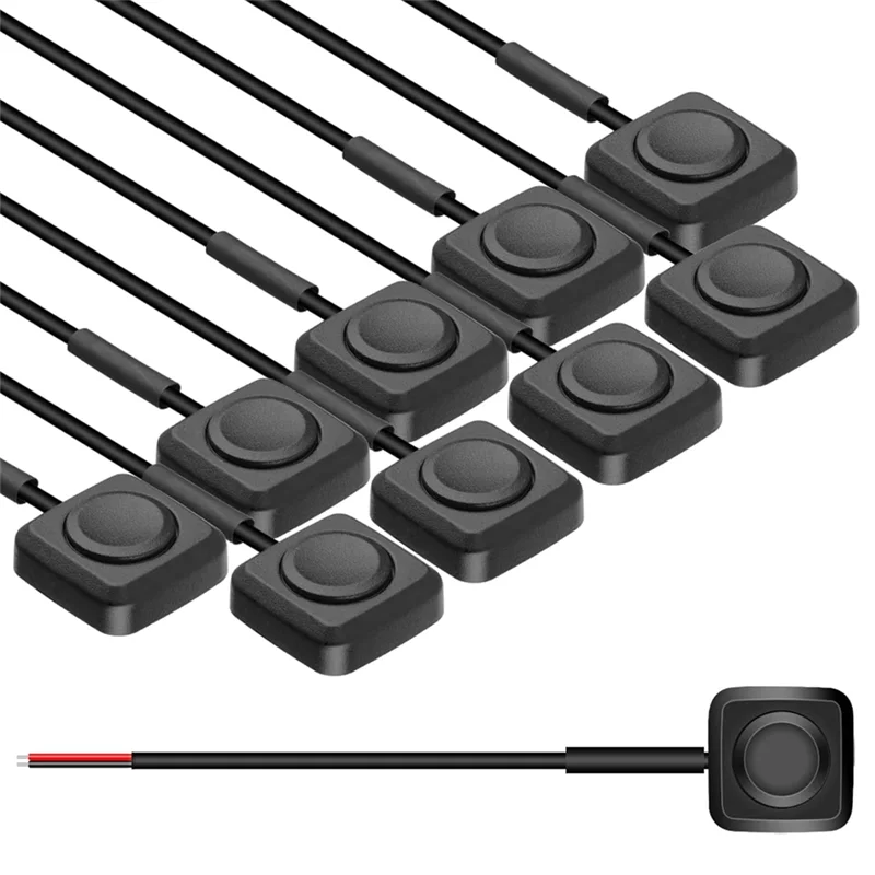 -ABKM 10個ロッカースイッチ、モメンタリプッシュボタンスイッチ表面実装オン/オフホーンボタン、12V/24V産業用制御用