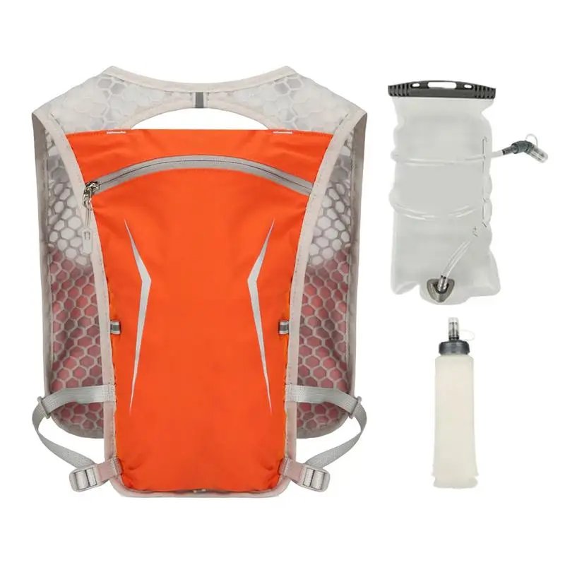 

Running Backpack Hiking Water Backpack Hydration Vest Lightweight Storage Bag Vest Waterproof Bottle Holder Camping Gear For