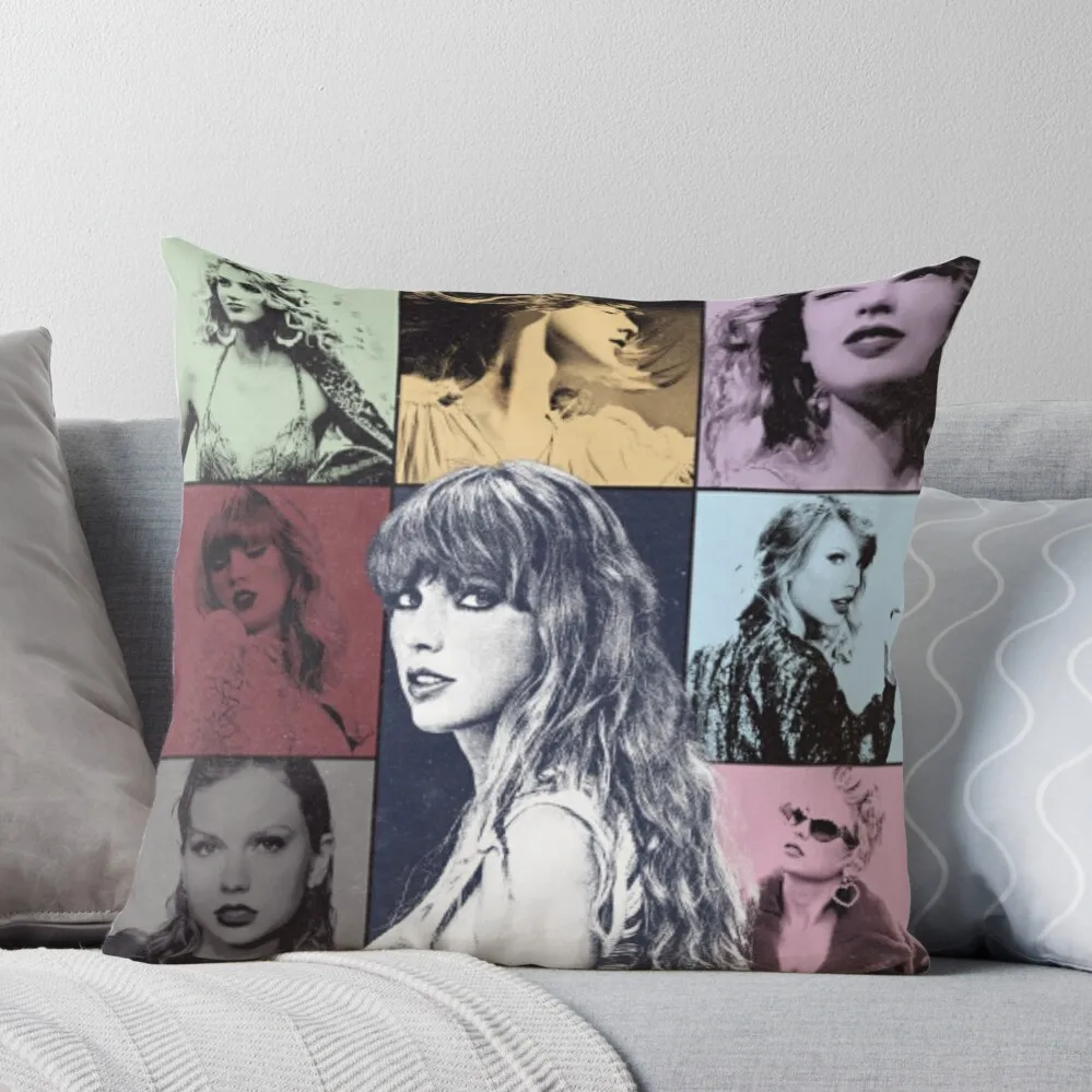 

The Eras Tour Collage Throw Pillow Decorative Cover For Living Room luxury sofa pillows