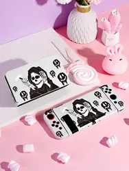 2 Pcs Skull Protective Case Bundle with Dock Cover For Nintendo Switch OLED/Switch NS