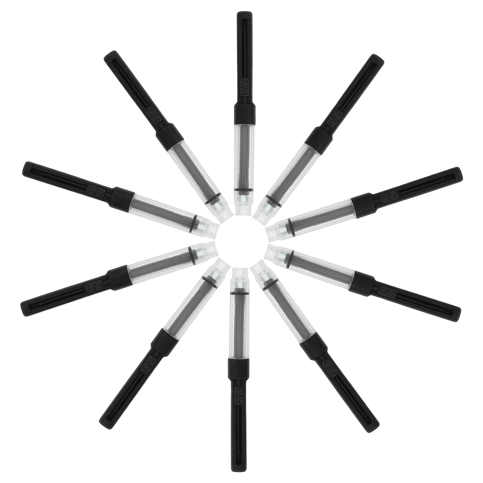 

10 шт., конвертер чернил для перьевой ручки, многоразовый, универсальный, подходит для ручек, большая емкость, инструмент для заправки чернил, аксессуары для письма