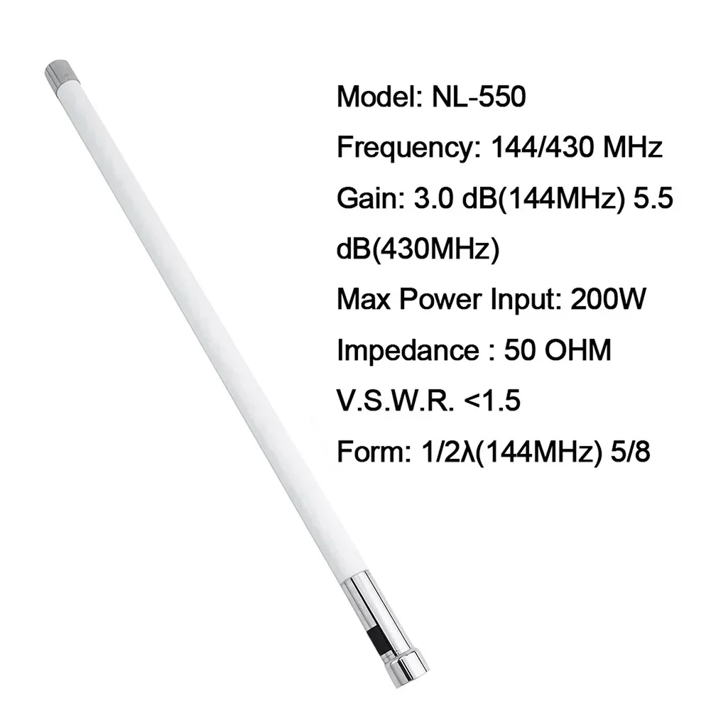 200W Antenna Dual Band Antenna Diverse Settings Reliable Communication Robust Power Handling Versatile Dual Band