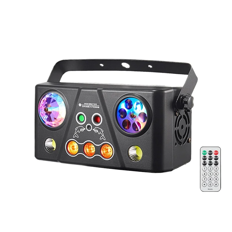 Remote Control Party Disco 5in1 Magic ball laser dyeing pattern strobe light dmx512  DJ KTV Atmosphere Light Stage Event show