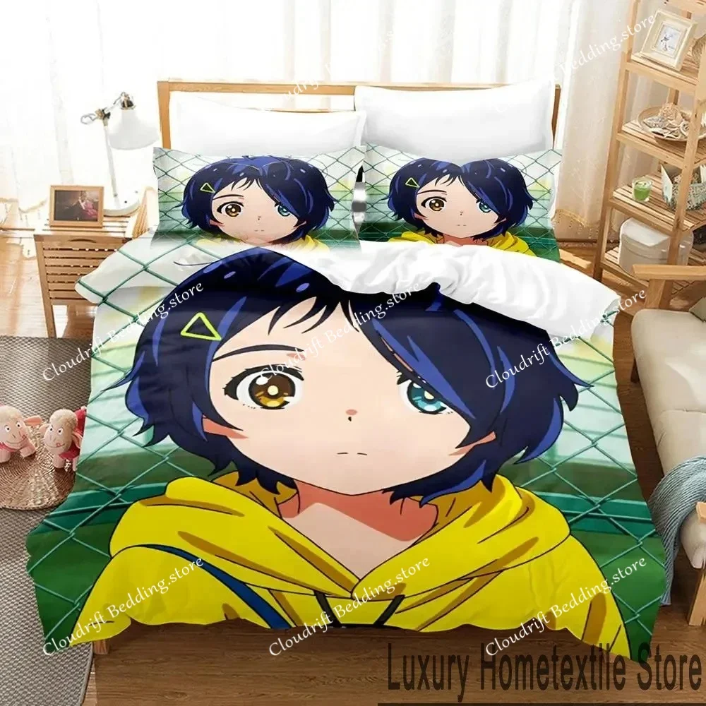 

3D Print Anime Wonder Egg Priority Bedding Set Duvet Cover Bed Set Quilt Cover Pillowcase Comforter king Queen Size Boys Adult
