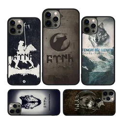 Turk Wolf Turkey Flag Phone Case For iPhone 17 Air 15 16 14 11 12 13 Pro MAX Plus cover shell coque