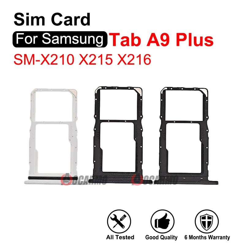 Запасные части для Samsung Galaxy Tab A9 + A9 Plus 11 ''SM- X210 X215 X216 SIM Card Tay Slot