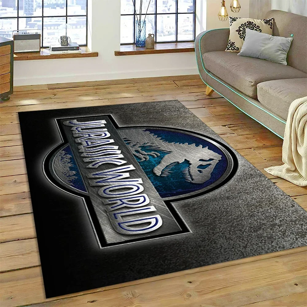Cartoon Jurassic Park Dinosaur Dino Carpet Rug for Bedroom Living Room Home Sofa Decoration,Children Game Large Decor Floor Mat