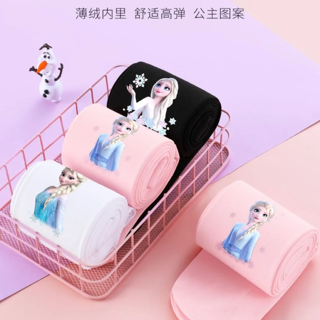 

Tights for Girls Autumn/Winter Fleece-Lined Elsa Princess Leggings Children's Underwear Tights Winter