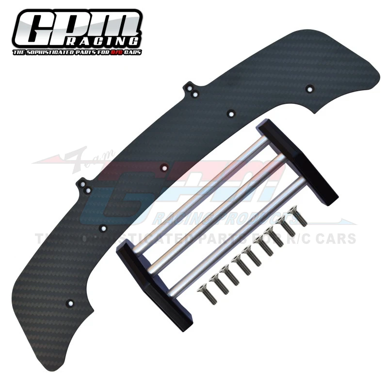 GPM sasis & Bumper depan serat karbon, untuk ARRMA 1/7 Infraction 6S Blx