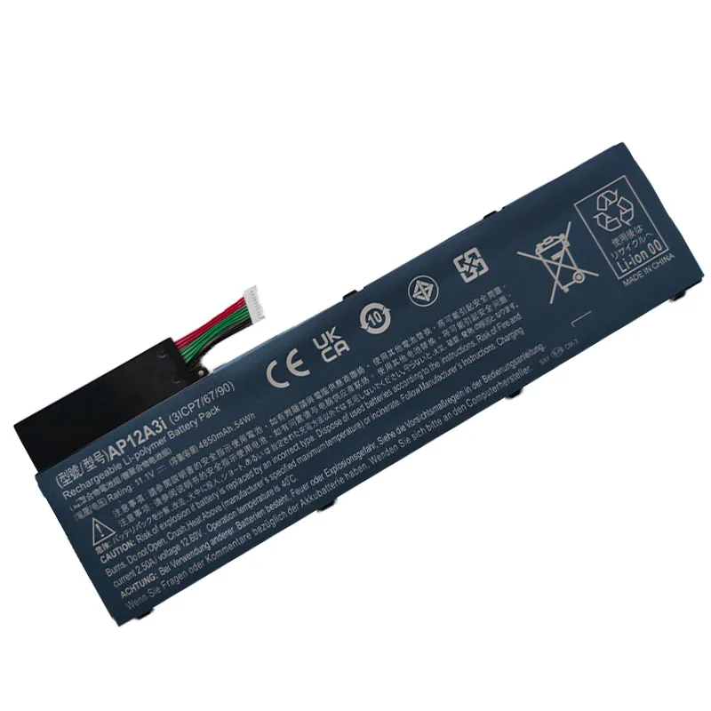 

11.1V 54Wh/4850mah AP12A3i 3ICP7/67/90 Laptop Battery for Acer Aspire M3 M5 M5-581TG M3-581TG M5-481G MA50 W700 P658 AP12A4i