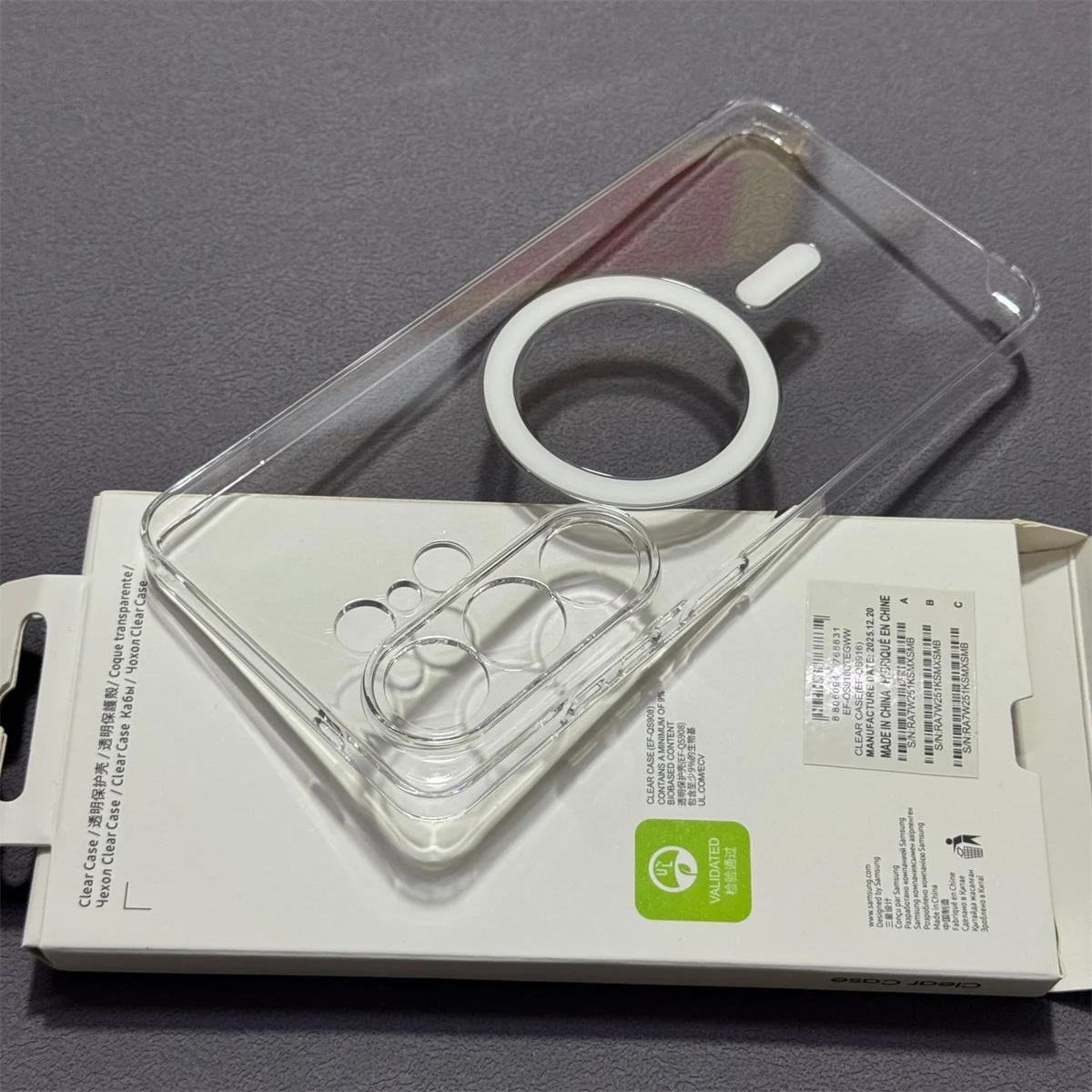 Transparente Handyhülle für Samsung Galaxy S26 Plus S25 S24 Ultra S26+ für Magsafe Magnetisches Kabelloses Laden Acryl-Cover