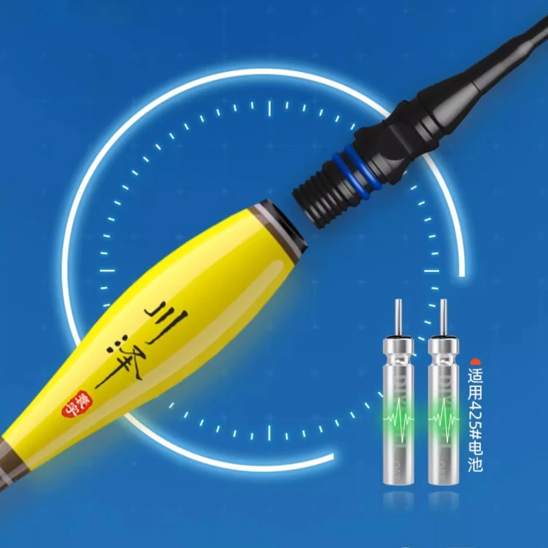 Flotteur de pêche qui brille dans l'obscurité avec changement de couleur, Bobber électronique ultra lumineux et indicateur de morsure ultra sensible pour la nuit et la journée