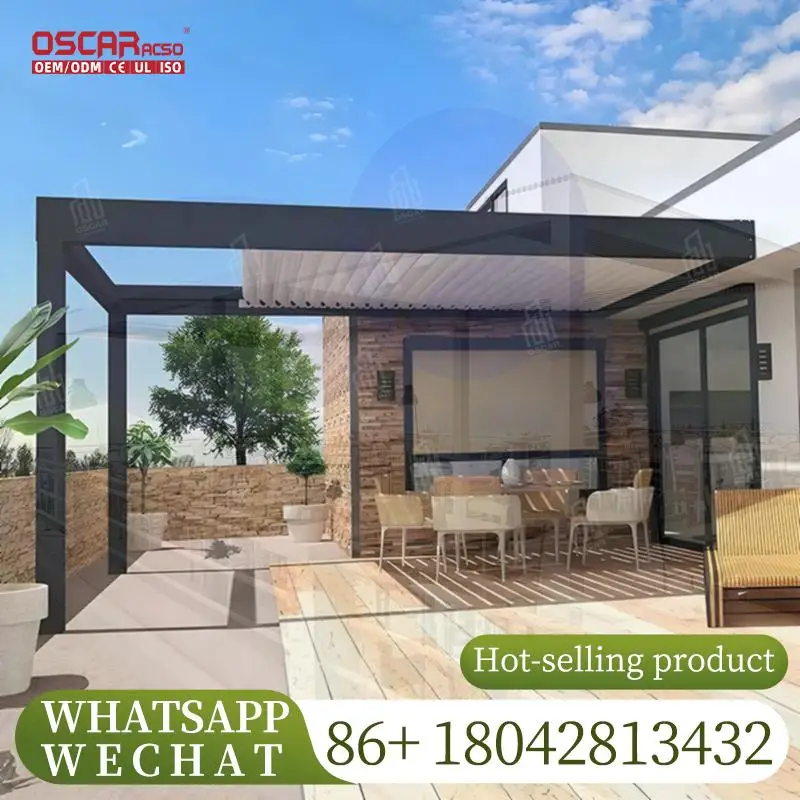 

3X4 Outdoor Modern Manual Aluminium Pergola Gazebo for Garden Patio Backyard pergola