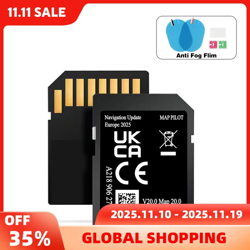 

A218 Map V20 Full Version 2025 Europe map Navigation for Mercedes Garmin A B C E-Class CLA CLS GLS Car SD Card