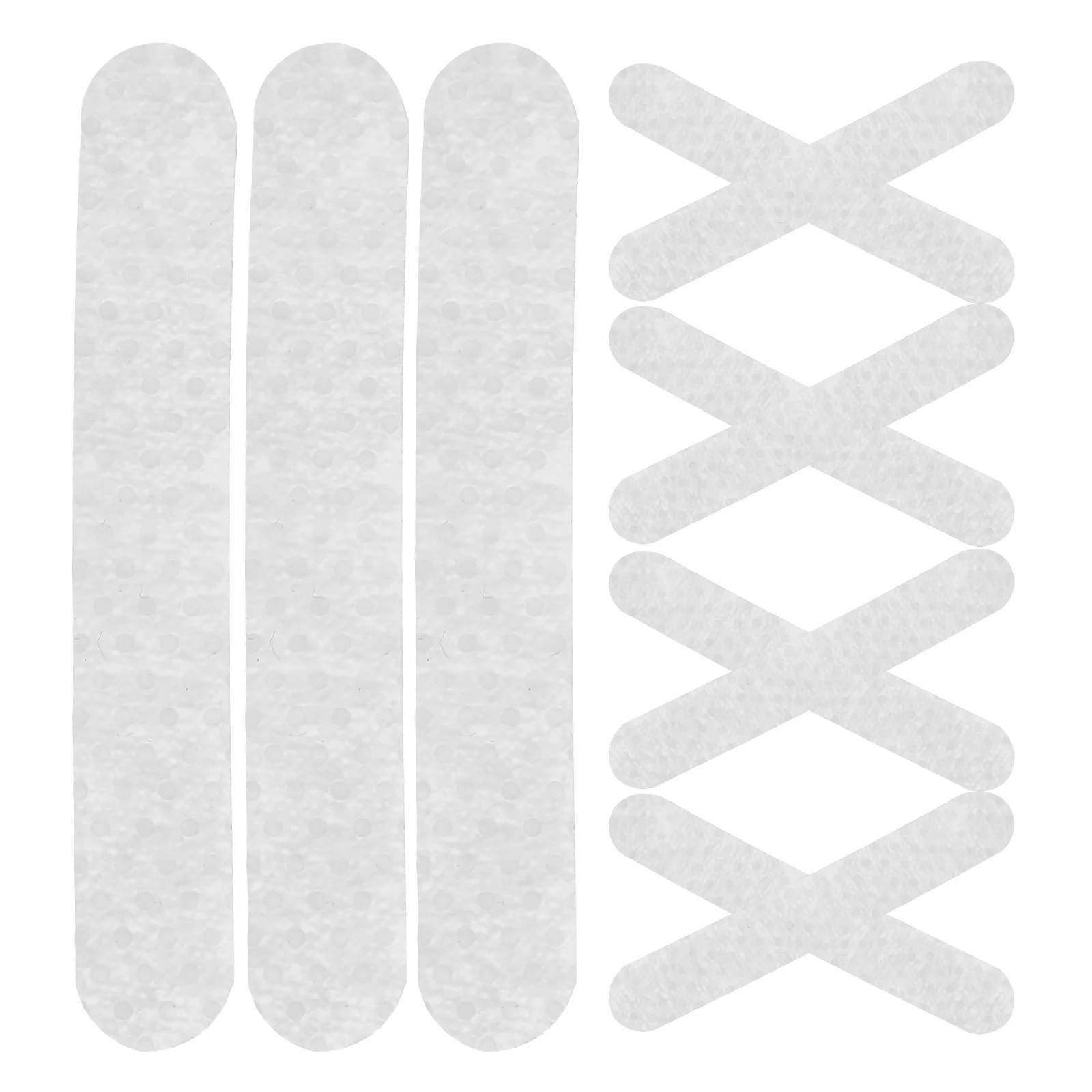 100 Pcs Hangers Anti-slip Stickers Silicone Anti-skid Strips Accessories Clothing Grips White Non Parts