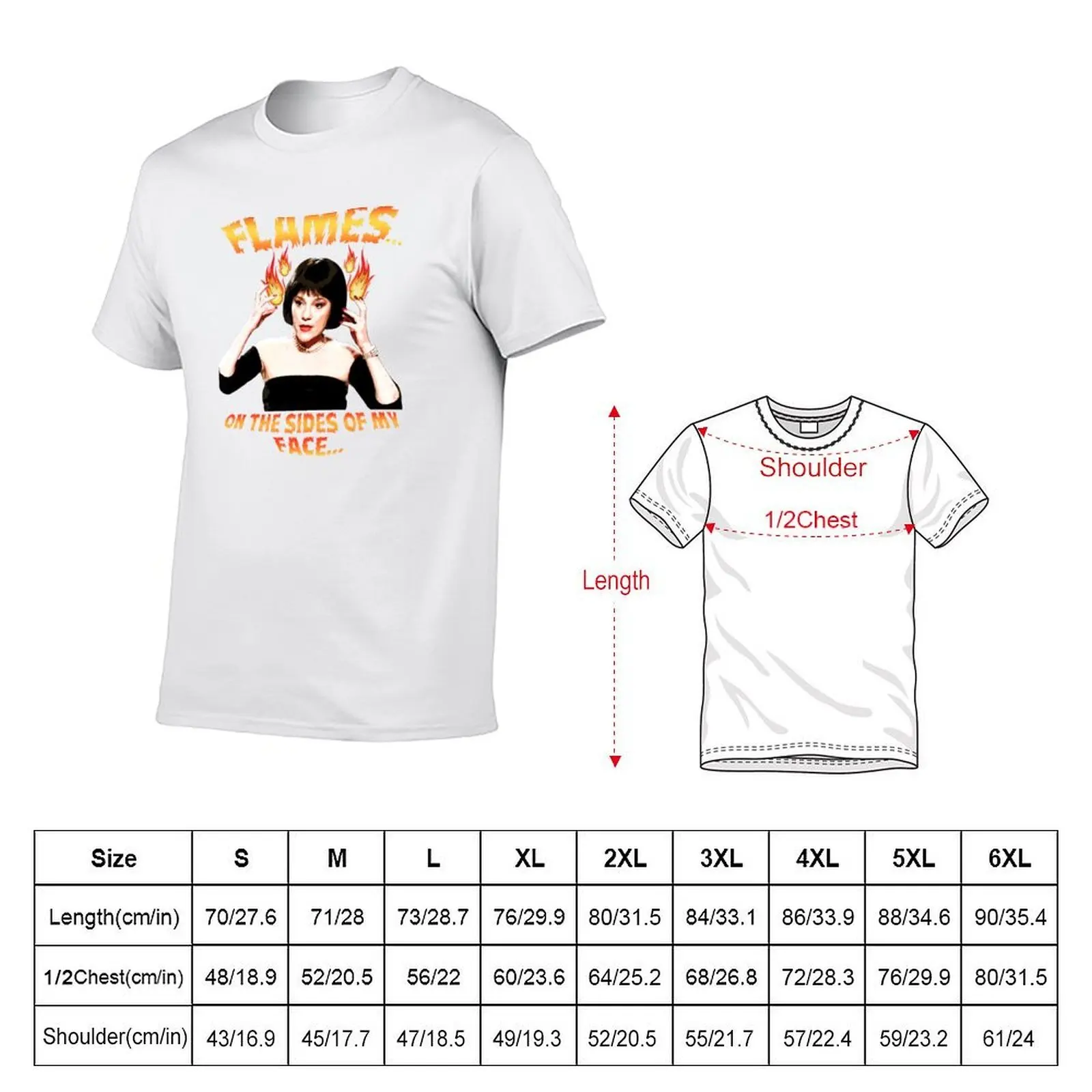 Clue Mrs White Flames T-Shirt kawaii clothes blanks mens designer clothes