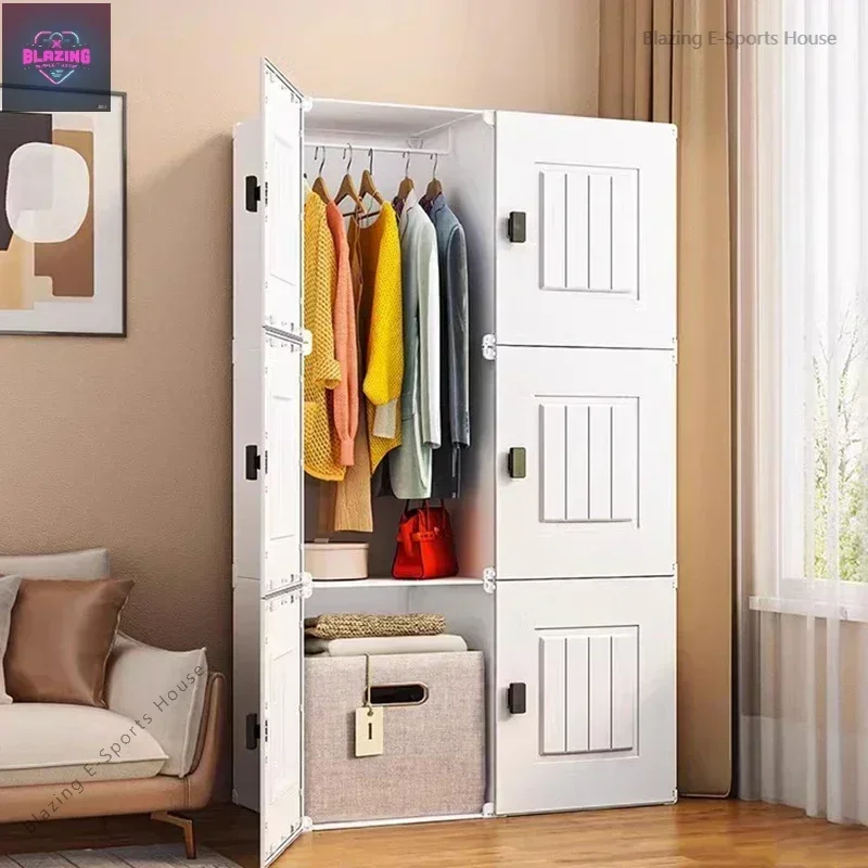 Nordic Minimalist Wardrobe Cupboard Storage Organizer Partitions Bedroom Closet Portable Living Room Muebles Trendy Furniture