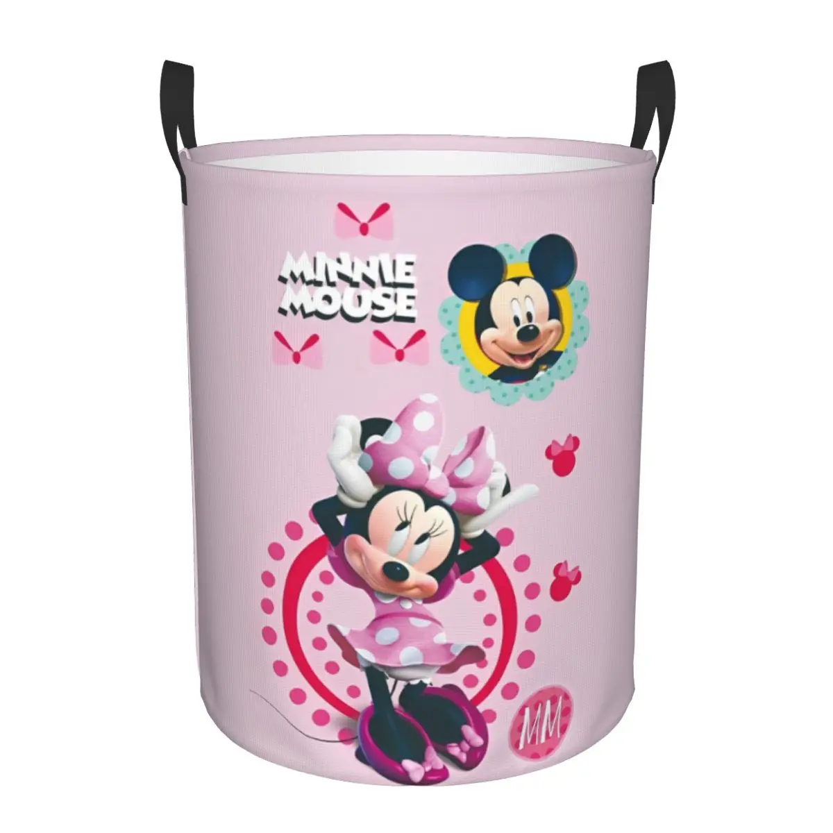 Disney Minnie Mouse Mickey Decor Kid's Baskets Hamper Decorative Storage Basket for Playhouse