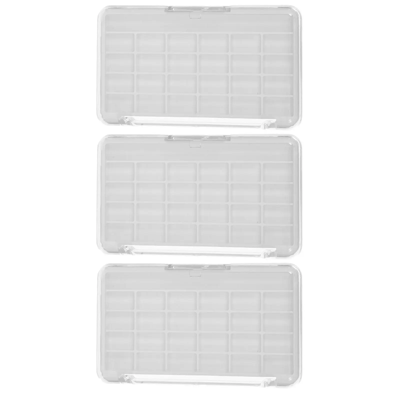 3pcs Empty DIY Makeup Palette for Blush & Eyeshadow – Clear Plastic Refillable Container Set