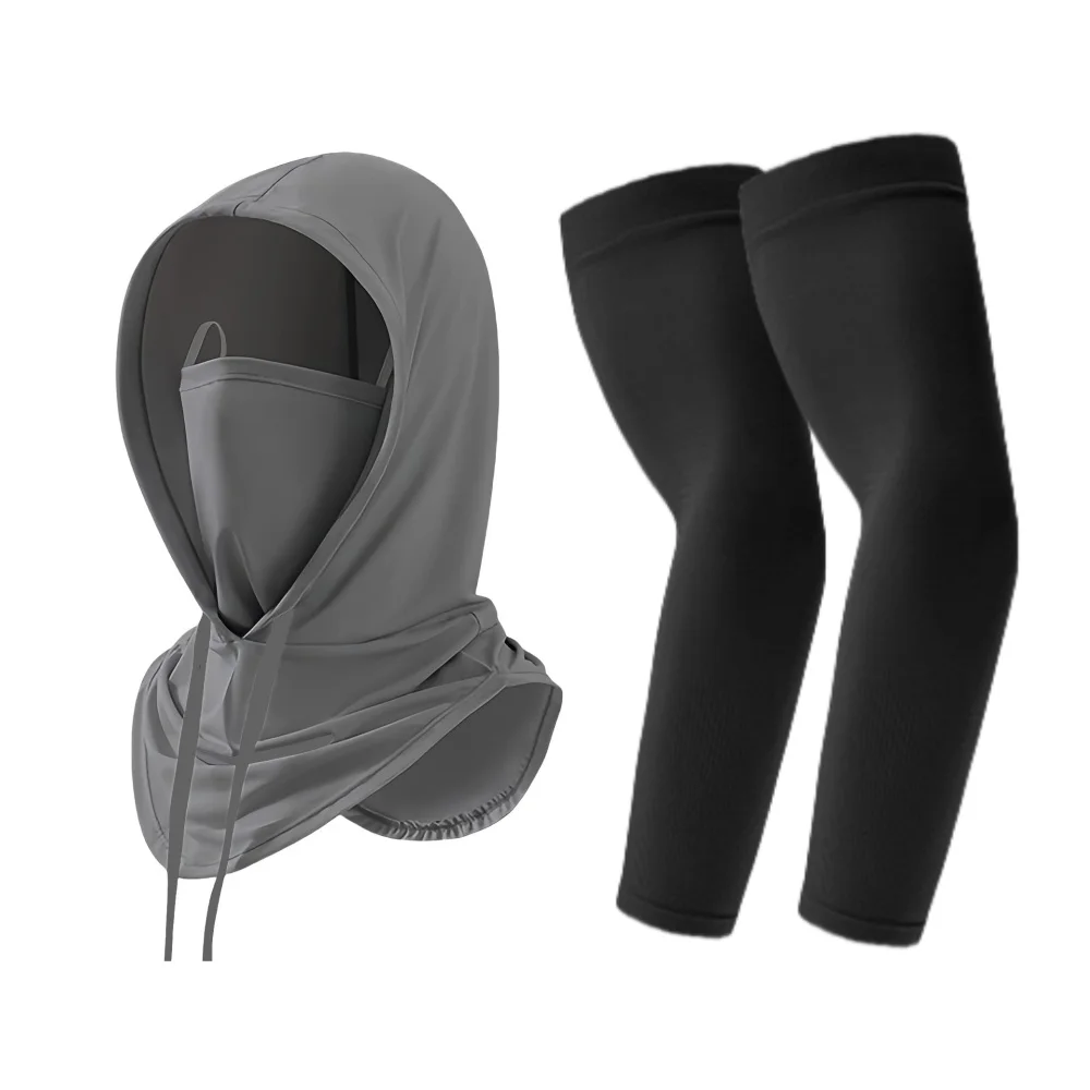 

Комплект из 2 предметов: нарукавники и балаклава для мотоциклистов, подходят для летних видов спорта, езды на мотоцикле, рыбалки