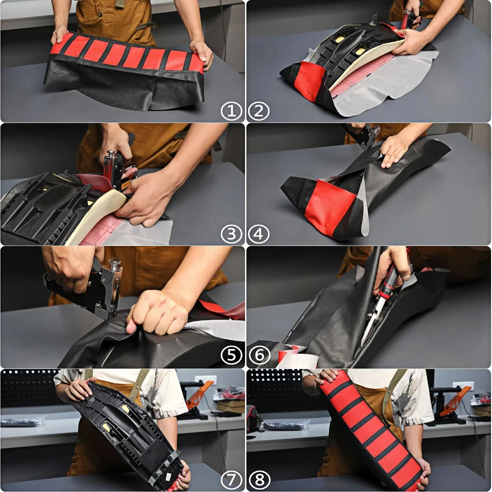 ホンダ,ヤマハ,スズキ,カワサキ,ktm,オフロード,モトクロス用のゴム製プロリブ付きソフトシートカバー