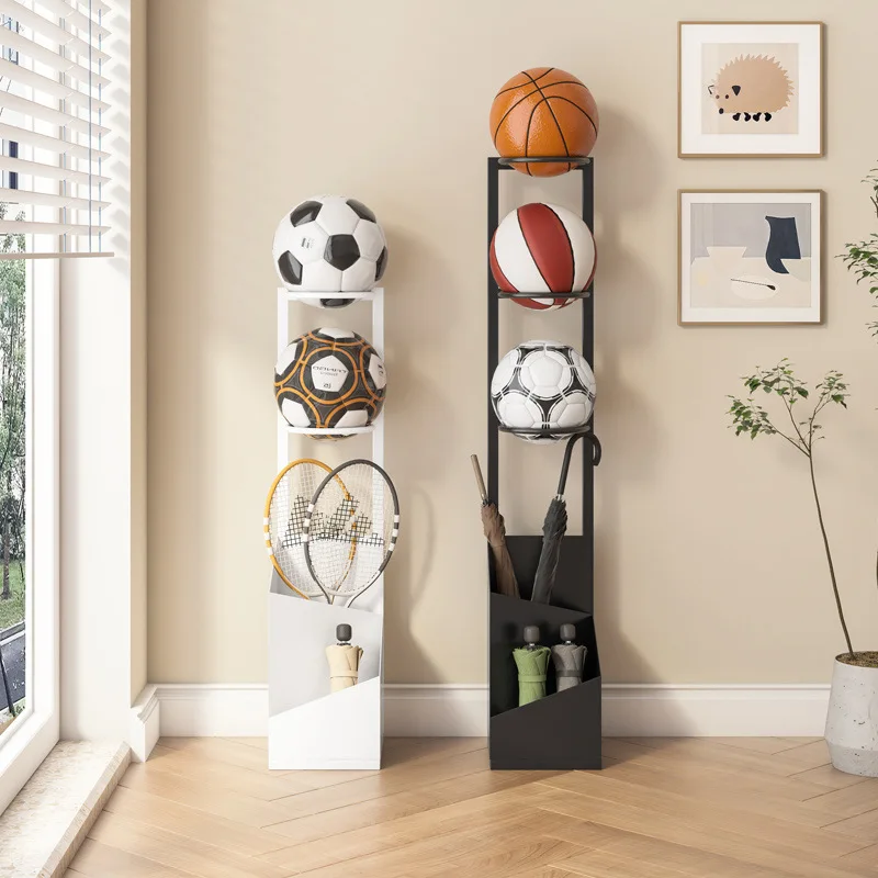 

Multifunctional umbrella rack, basketball rack, household sports equipment rack, racket, football storage rack, ball placement