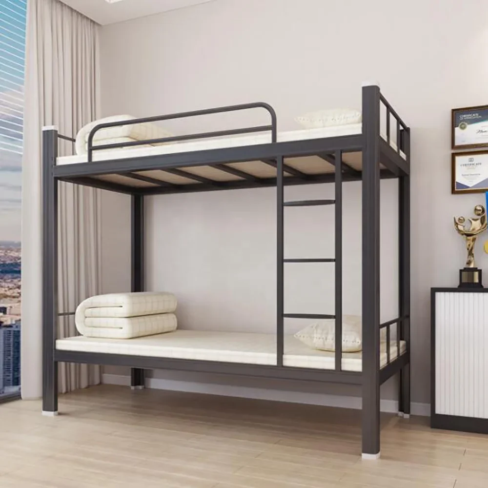 Metal Dormitory School Metal Double Deck Bed With Mattress